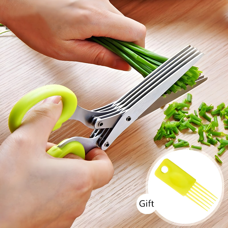 Layer Multifunctional Vegetable & Fruit Cutter Kitchen Scissor