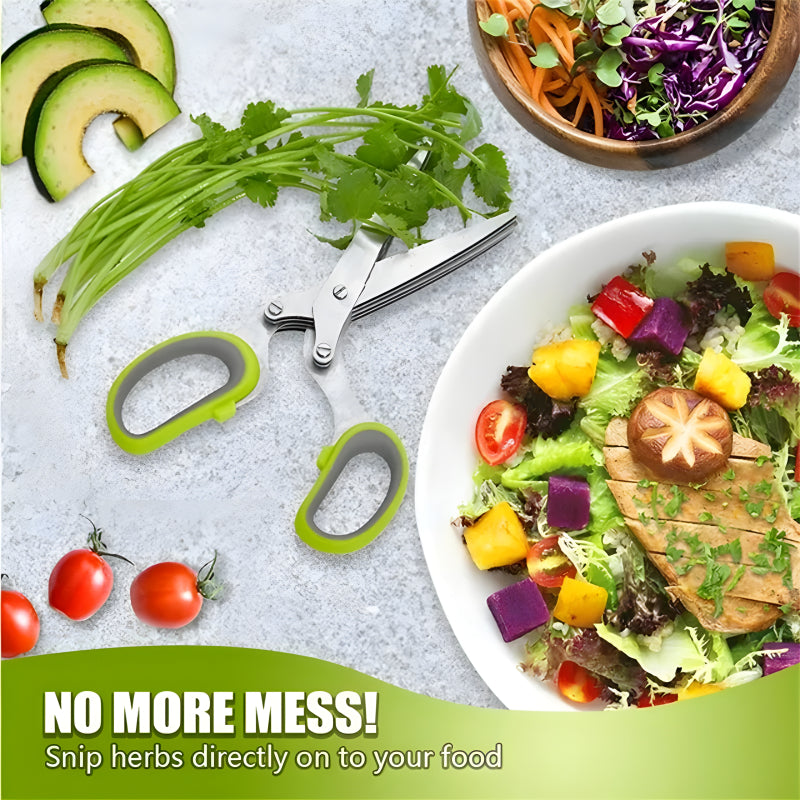 Layer Multifunctional Vegetable & Fruit Cutter Kitchen Scissor