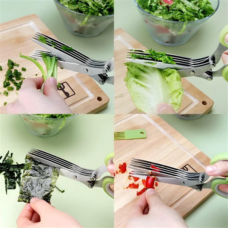 Layer Multifunctional Vegetable & Fruit Cutter Kitchen Scissor